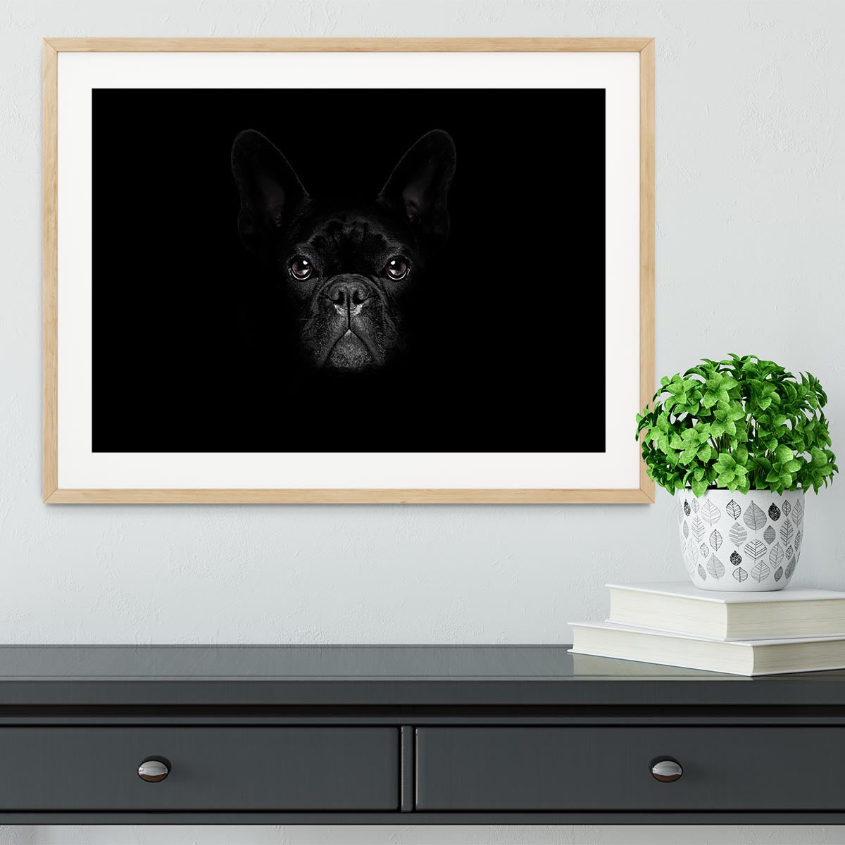 Bulldog dog Framed Print - Canvas Art Rocks - 3