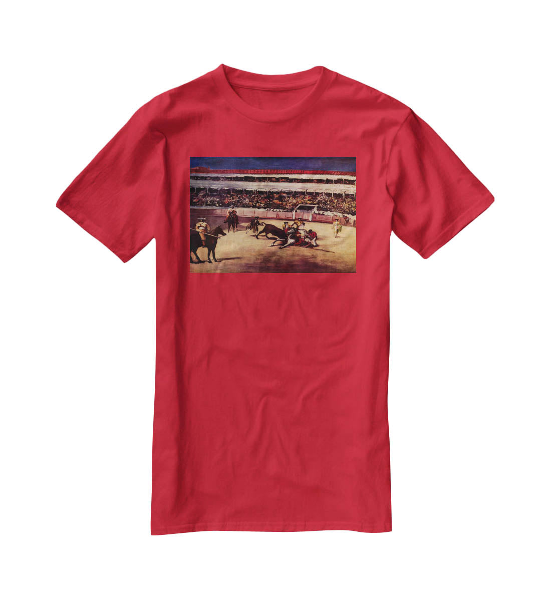 Bullfight by Manet T-Shirt - Canvas Art Rocks - 4