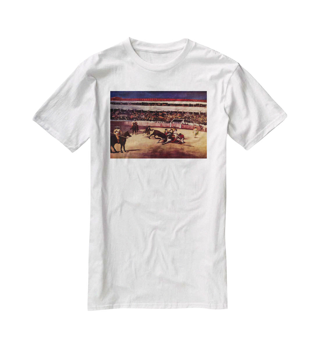 Bullfight by Manet T-Shirt - Canvas Art Rocks - 5