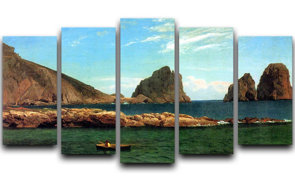 Capri by Bierstadt 5 Split Panel Canvas - Canvas Art Rocks - 1