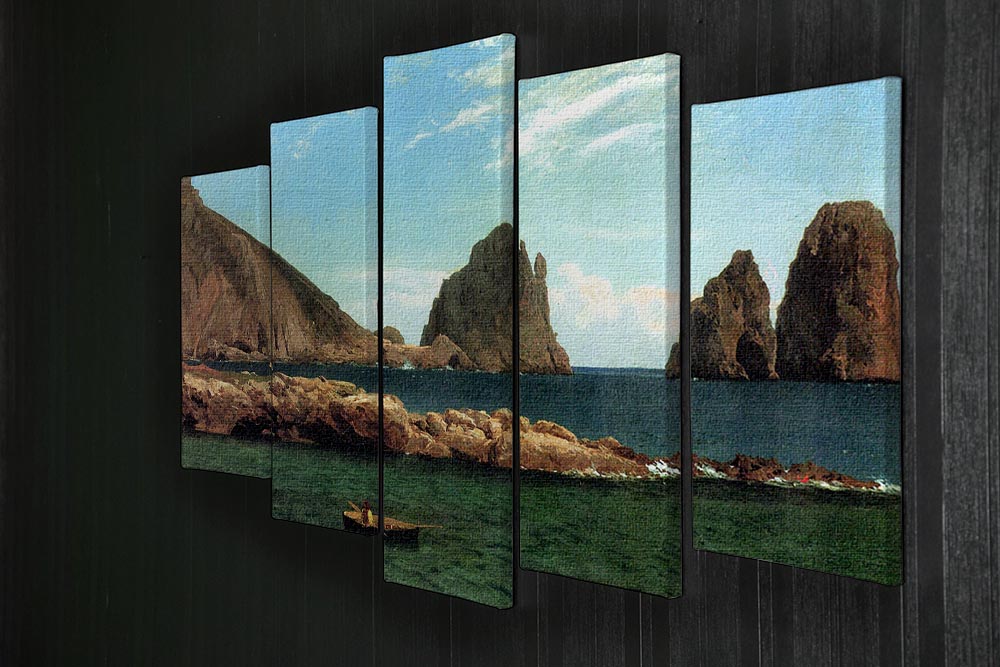 Capri by Bierstadt 5 Split Panel Canvas - Canvas Art Rocks - 2