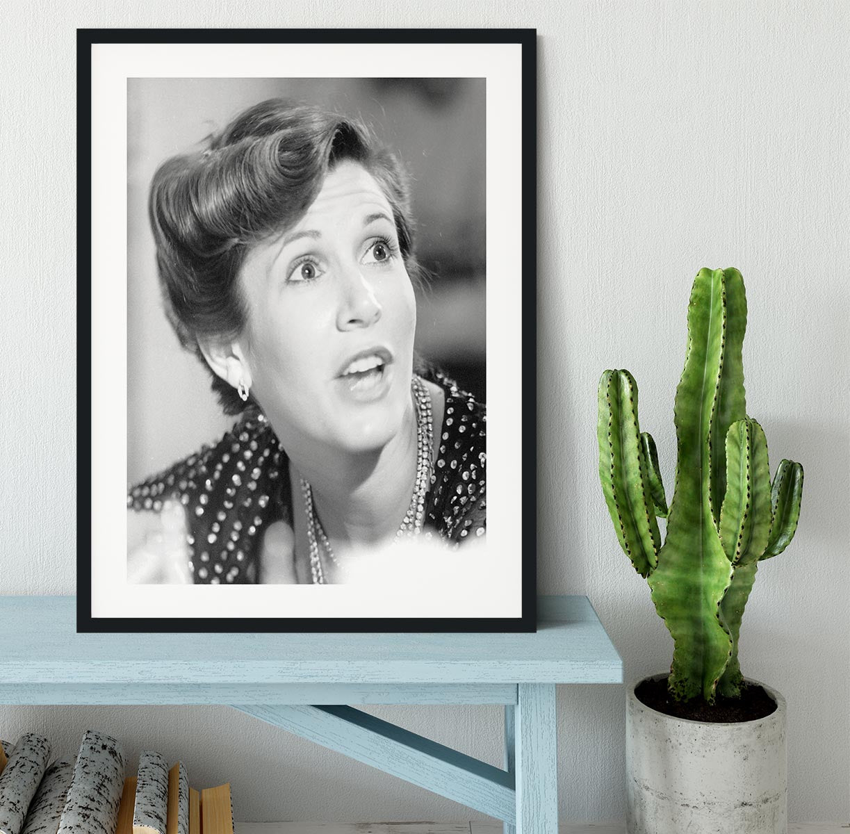 Carrie Fisher Framed Print - Canvas Art Rocks - 1