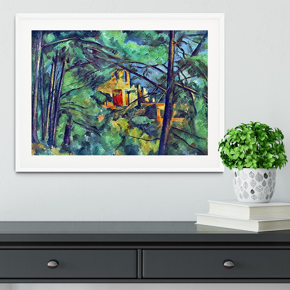 Chateau Noir by Cezanne Framed Print - Canvas Art Rocks - 5