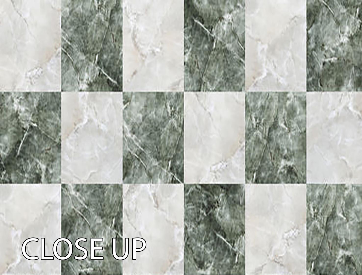 Checkered tiles seamless 3 Split Panel Canvas Print - Canvas Art Rocks - 3