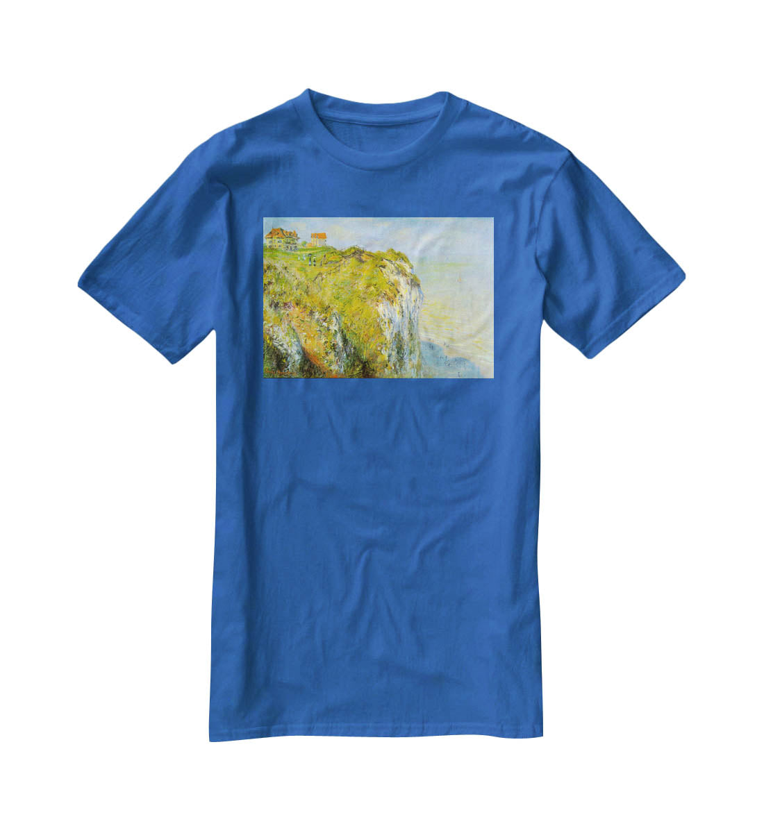 Cliffs by Monet T-Shirt - Canvas Art Rocks - 2