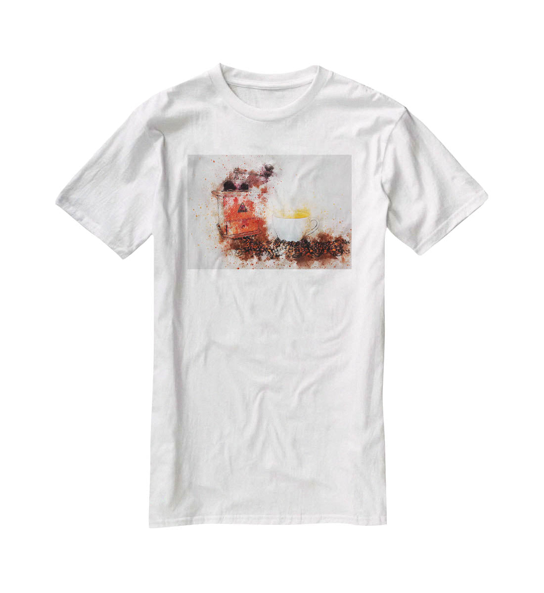 Coffee Painting T-Shirt - Canvas Art Rocks - 5