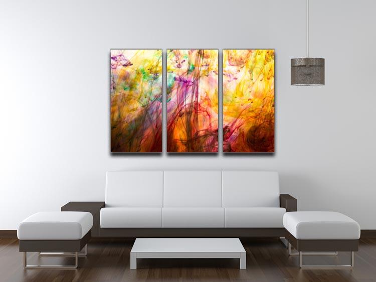 Colorful motion blur background 3 Split Panel Canvas Print - Canvas Art Rocks - 3