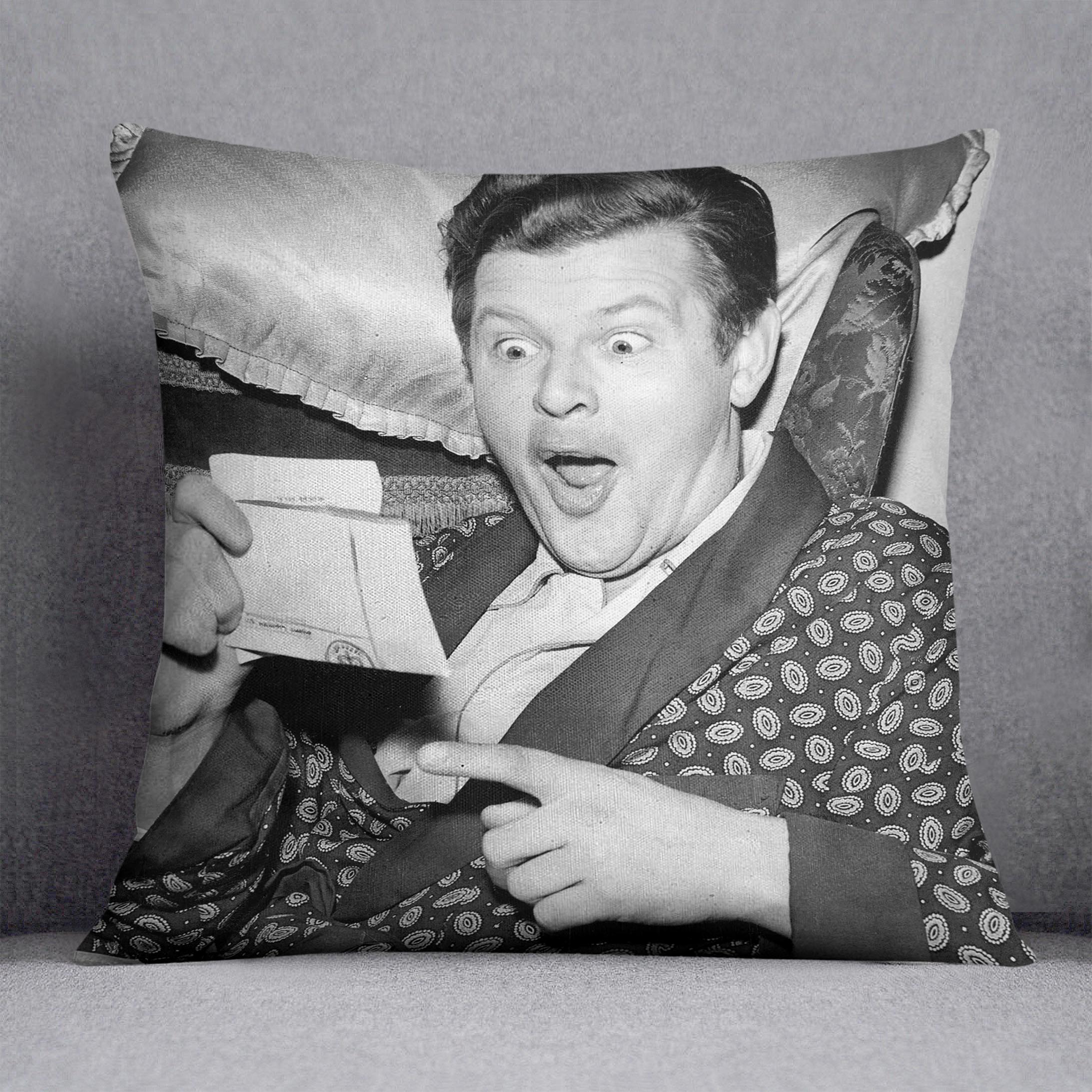 Comedian Benny Hill Cushion