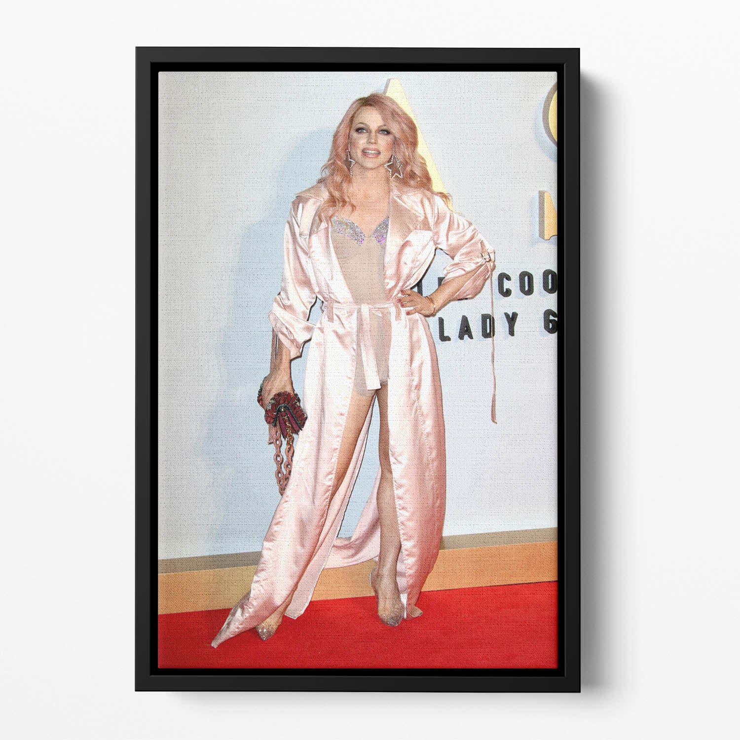 Courtney Act Floating Framed Canvas