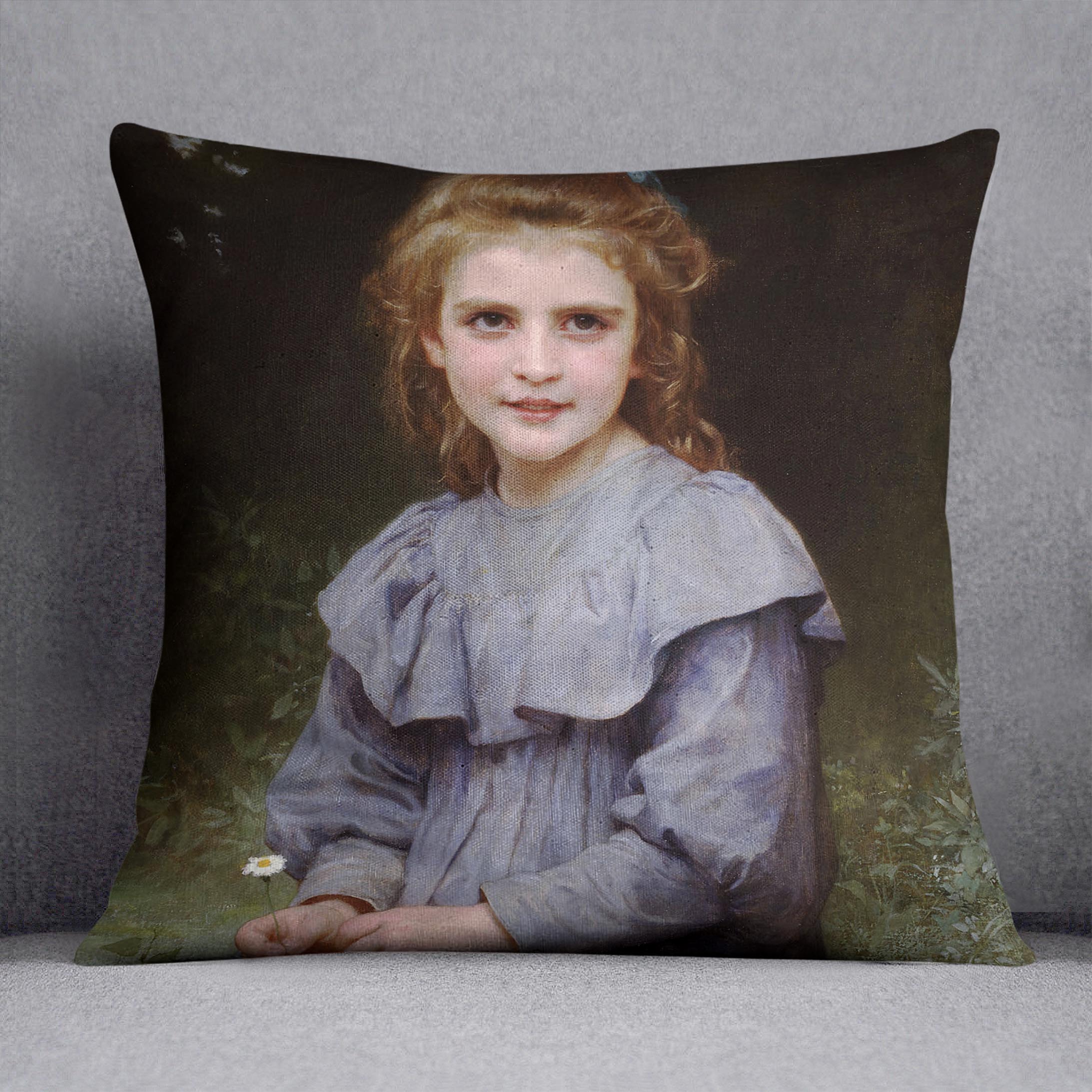 Daisies By Bouguereau Cushion