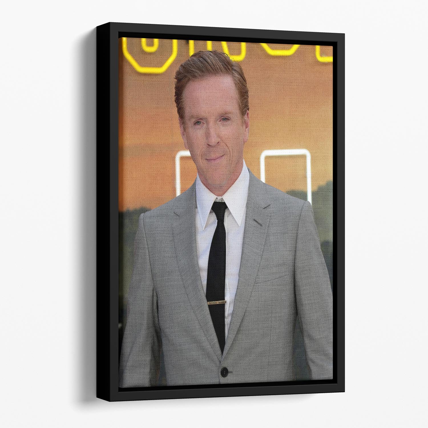 Damian Lewis Once Upon A Time In Hollywood Premiere UK Floating Framed Canvas - Canvas Art Rocks - 1