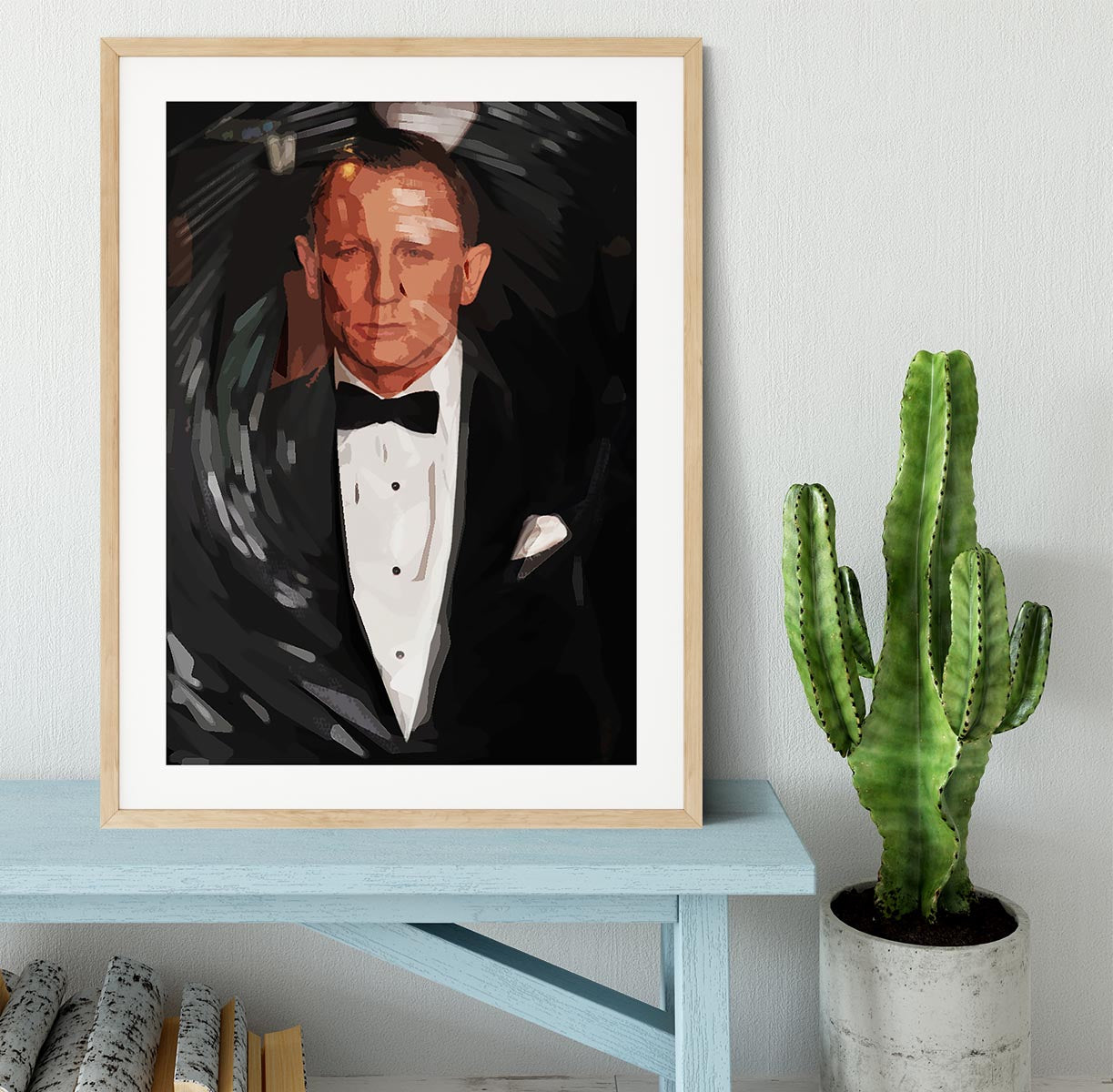 Daniel Craig James Bond Pop Art Framed Print - Canvas Art Rocks - 3