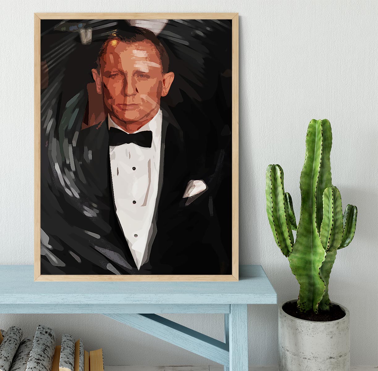 Daniel Craig James Bond Pop Art Framed Print - Canvas Art Rocks - 4