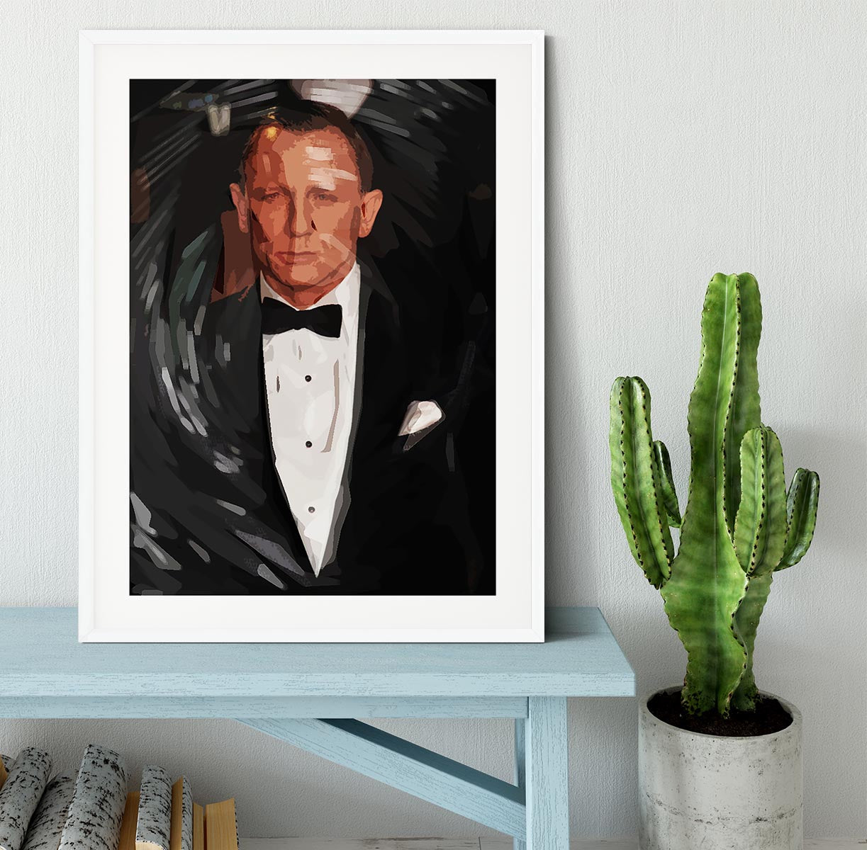 Daniel Craig James Bond Pop Art Framed Print - Canvas Art Rocks - 5