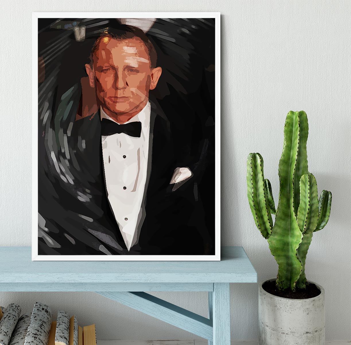Daniel Craig James Bond Pop Art Framed Print - Canvas Art Rocks -6