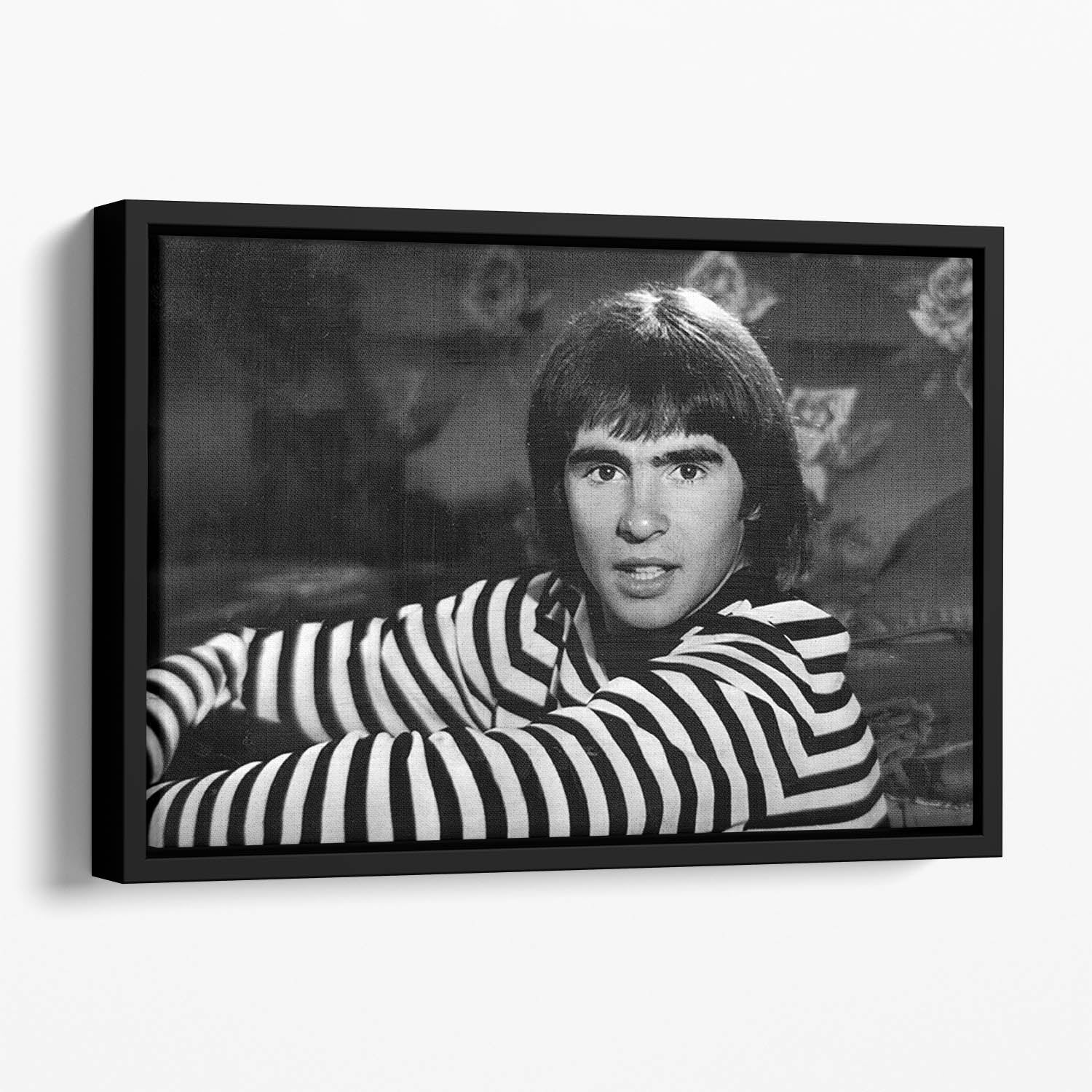 Davy Jones of the Monkees Floating Framed Canvas