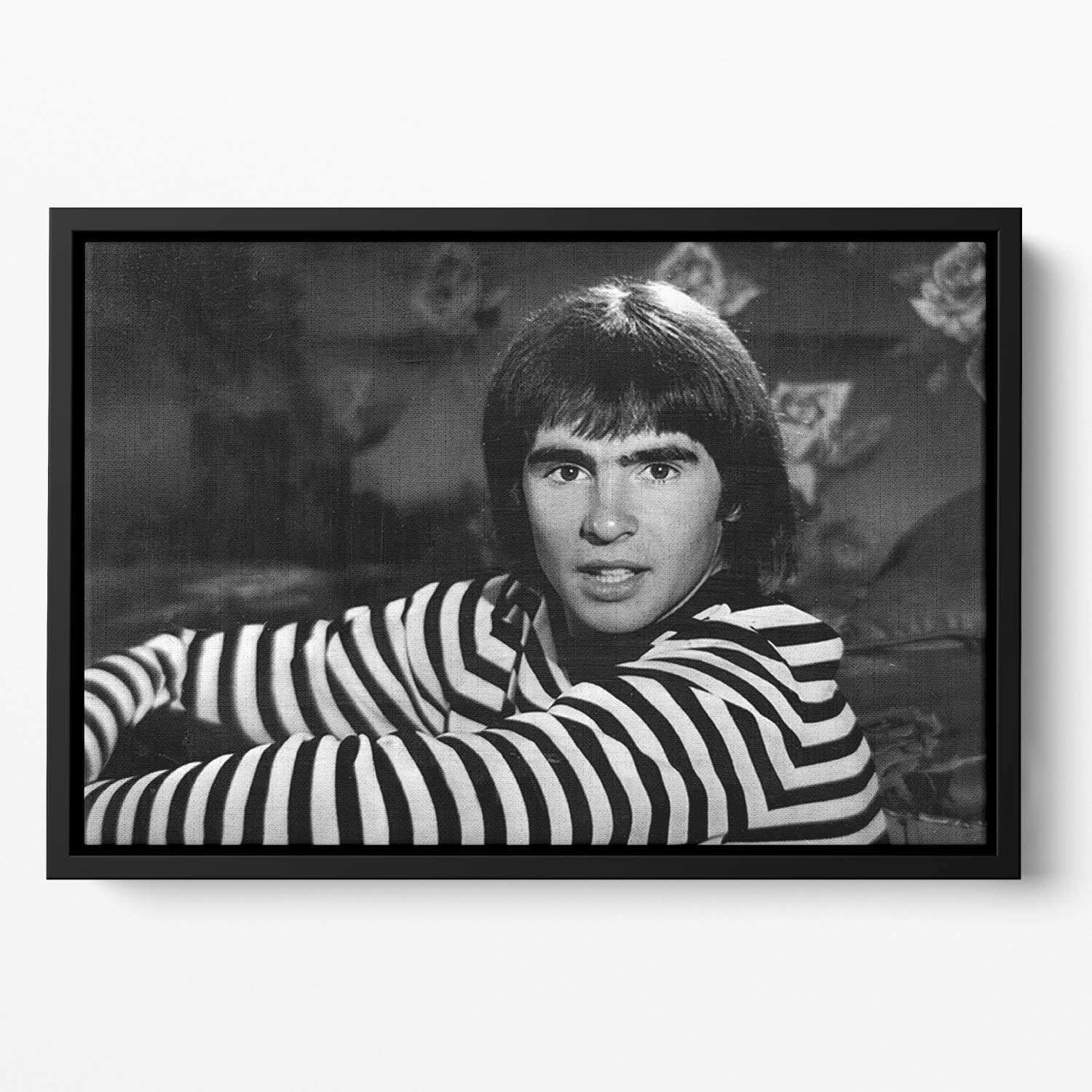 Davy Jones of the Monkees Floating Framed Canvas