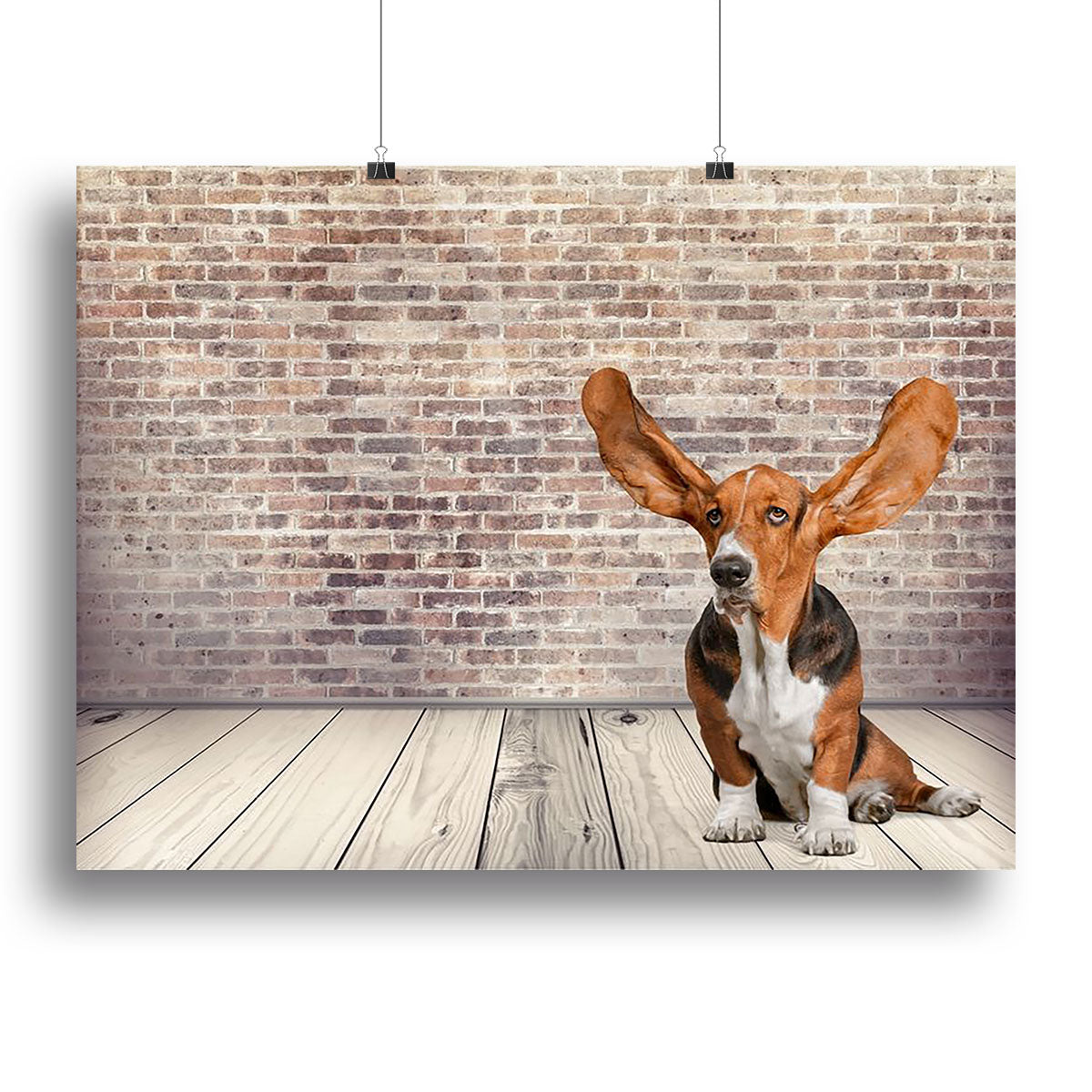 Dog Listening Animal Ear Canvas Print or Poster - Canvas Art Rocks - 2
