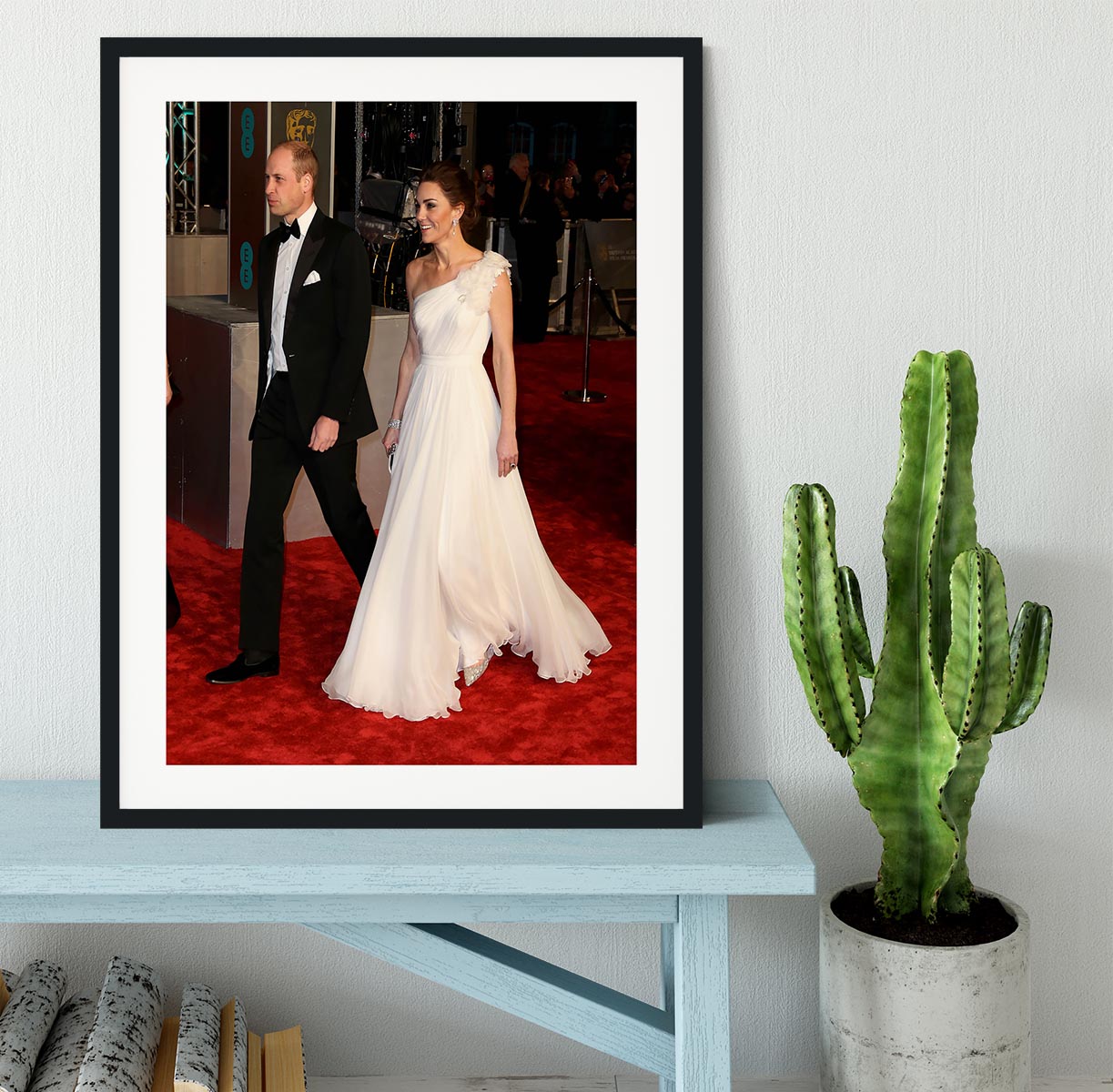 Duke and Duchess of Cambridge BAFTAS 2019 Framed Print - Canvas Art Rocks - 1