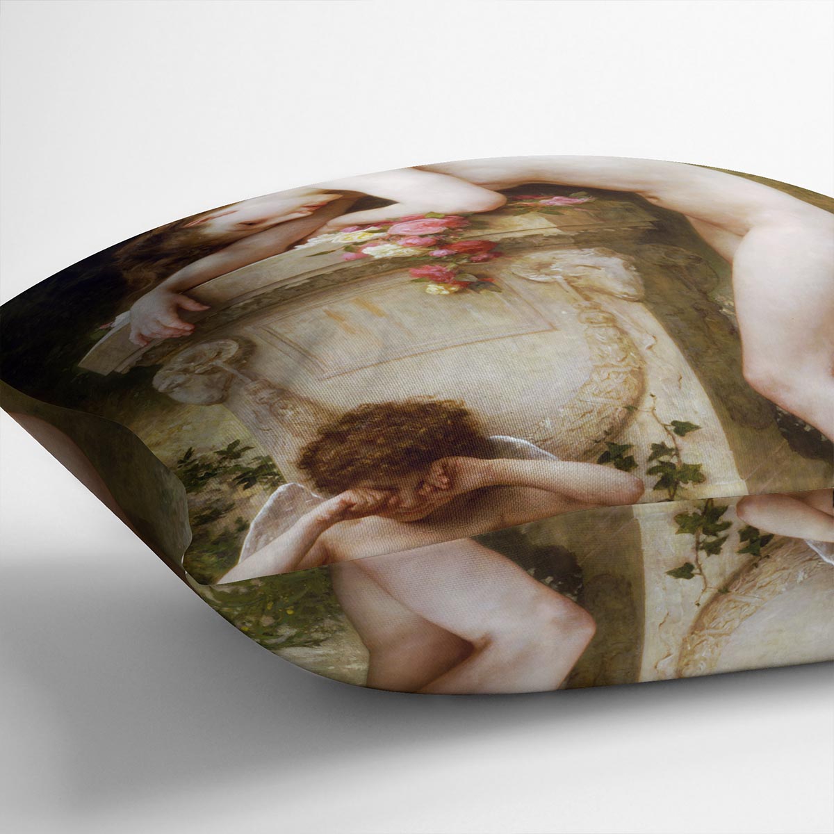 Elegy By Bouguereau Cushion