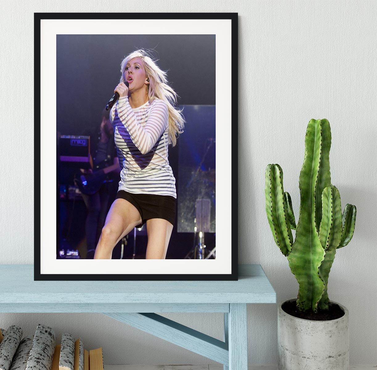 Ellie Goulding on stage Framed Print - Canvas Art Rocks - 1