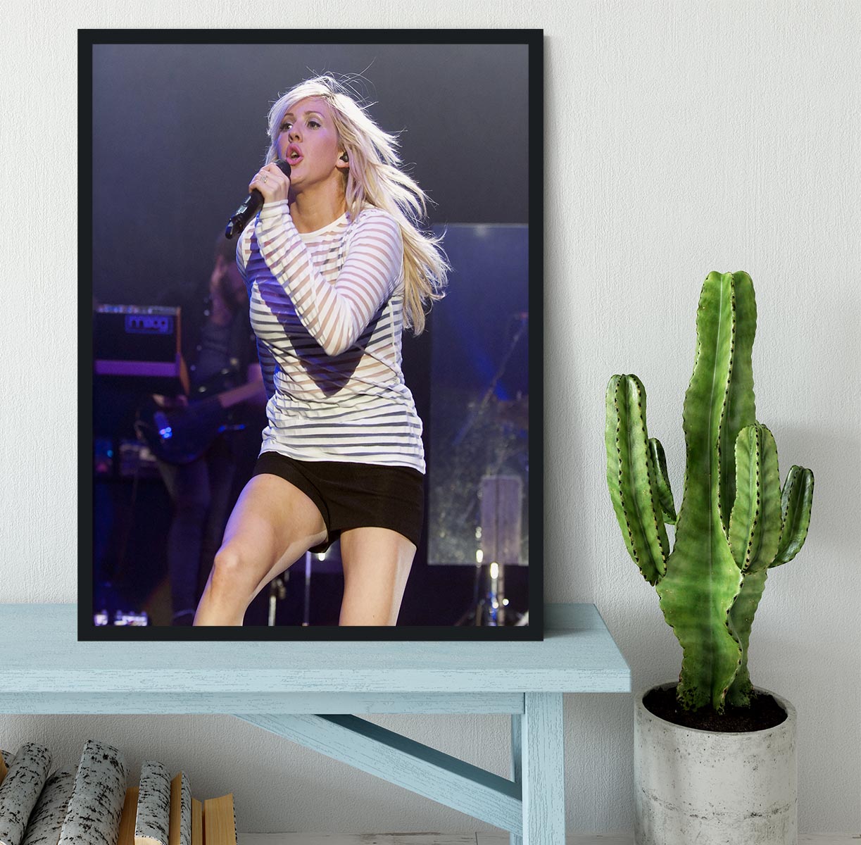 Ellie Goulding on stage Framed Print - Canvas Art Rocks - 2