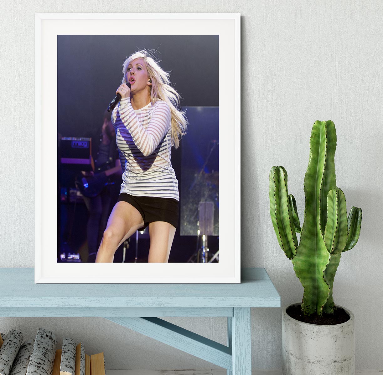 Ellie Goulding on stage Framed Print - Canvas Art Rocks - 5