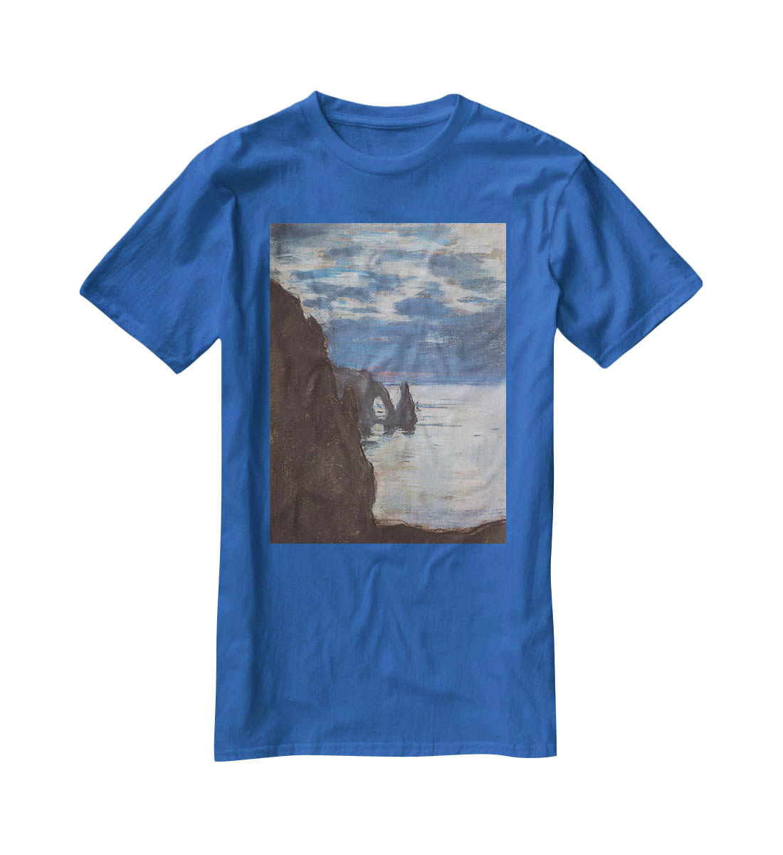 Etretat by Monet T-Shirt - Canvas Art Rocks - 2