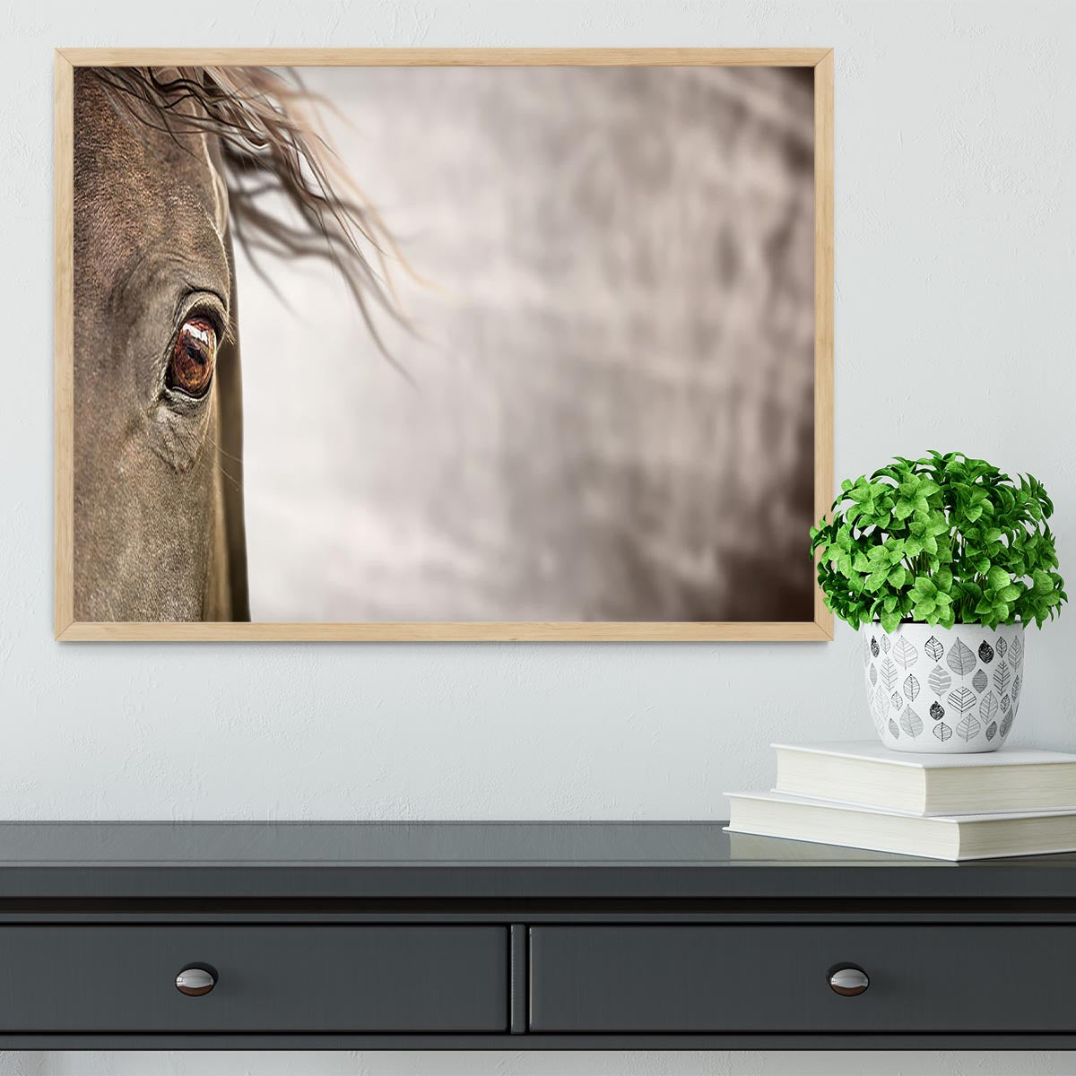 Eye of horse Framed Print - Canvas Art Rocks - 4
