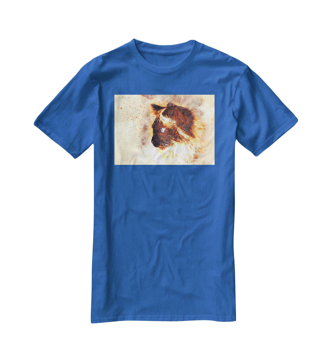 Fire Cat Painting T-Shirt - Canvas Art Rocks - 2