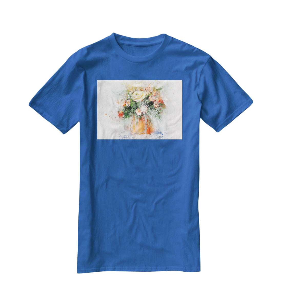 Flower Painting T-Shirt - Canvas Art Rocks - 2