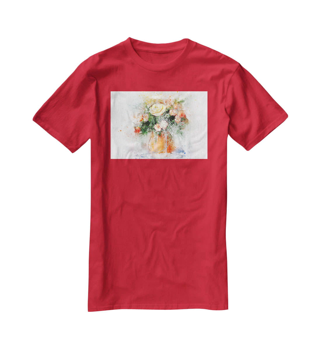 Flower Painting T-Shirt - Canvas Art Rocks - 4