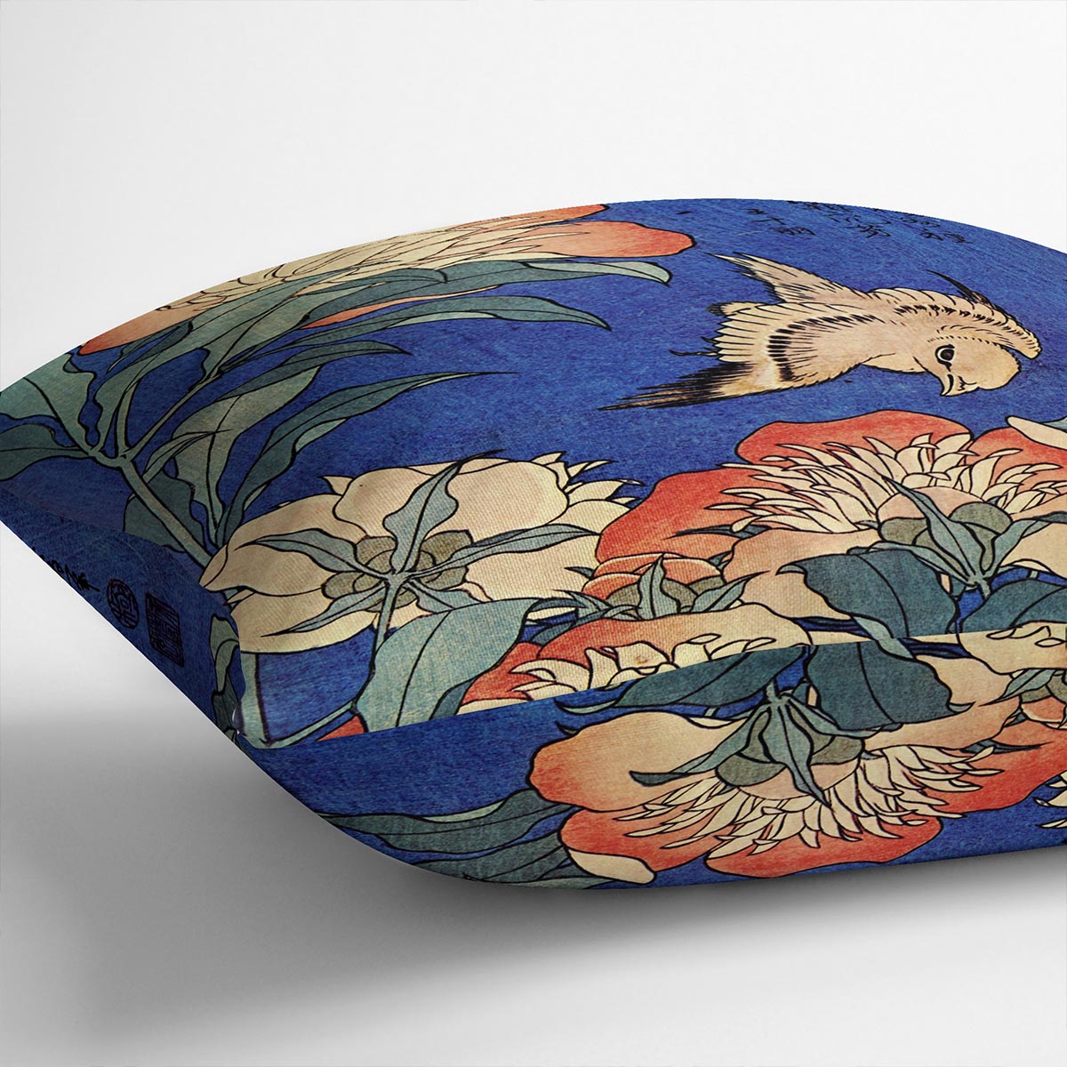 Flowers by Hokusai Cushion