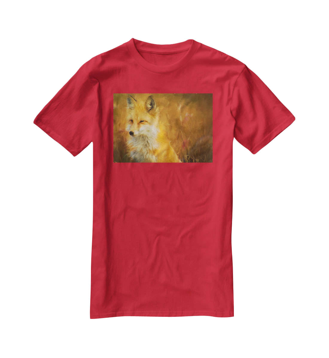 Fox Painting T-Shirt - Canvas Art Rocks - 4