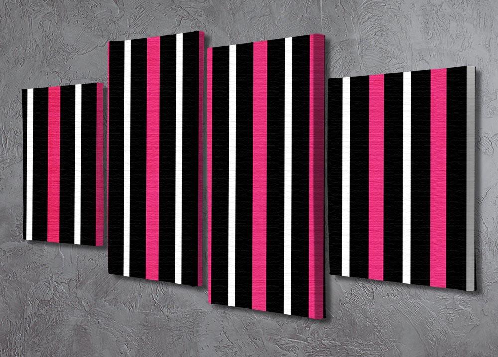 Funky Stripes FS 4 Split Panel Canvas - Canvas Art Rocks - 2