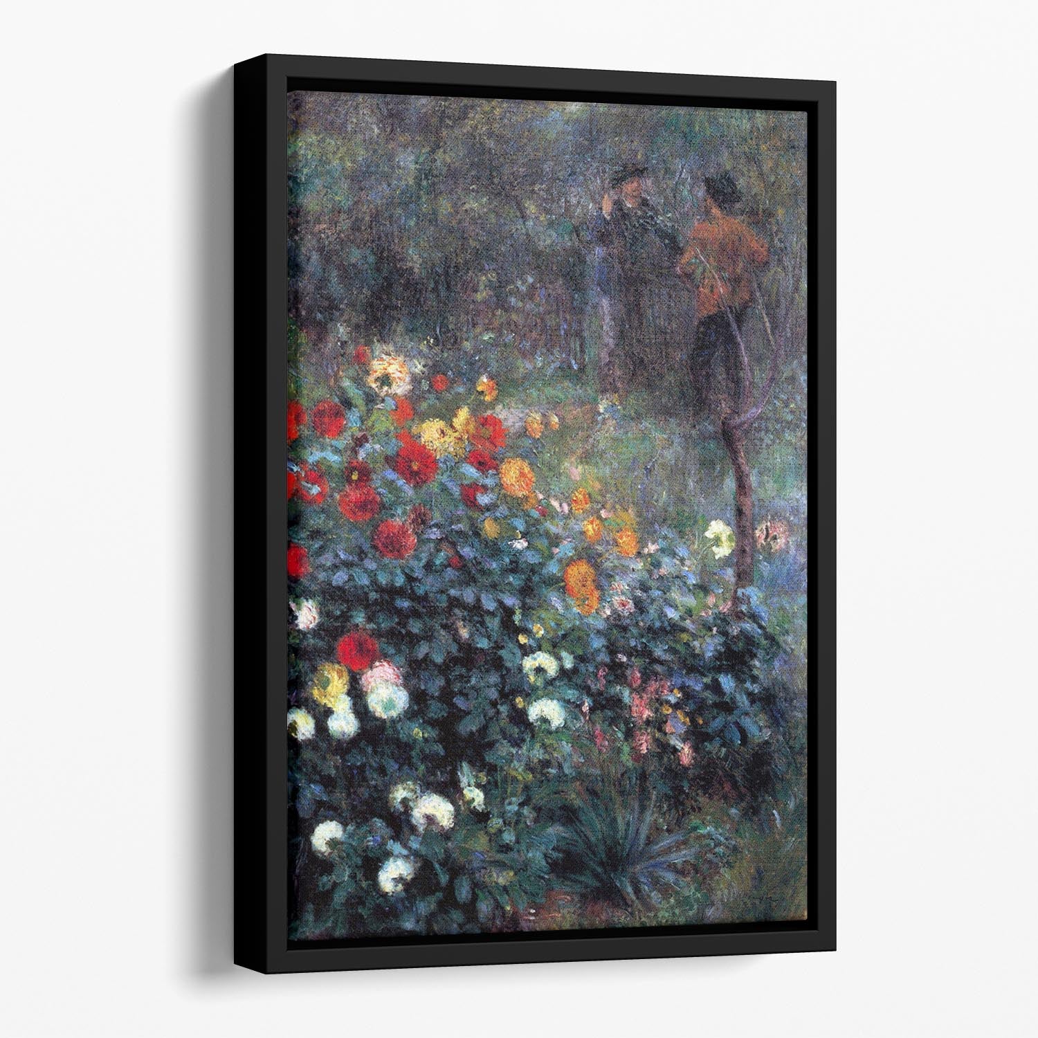 Garden in the street Cortot Montmartre by Renoir Floating Framed Canvas