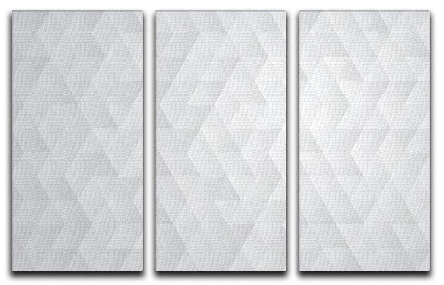 Geometric style abstract grey 3 Split Panel Canvas Print - Canvas Art Rocks - 1