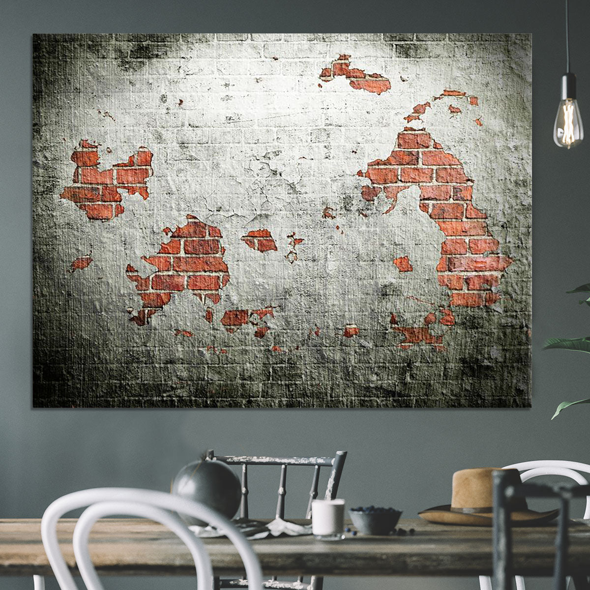 Grunge wall background Canvas Print or Poster - Canvas Art Rocks - 3