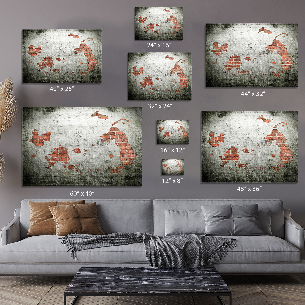 Grunge wall background Canvas Print or Poster - Canvas Art Rocks - 7