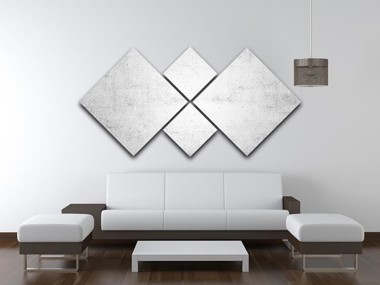 Grunge wall texture 4 Square Multi Panel Canvas - Canvas Art Rocks - 3
