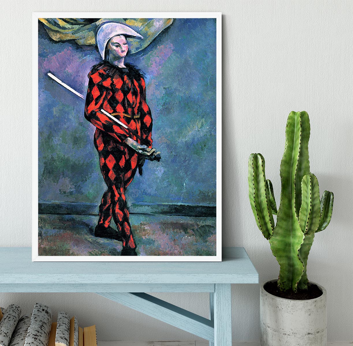 Harlequin by Cezanne Framed Print - Canvas Art Rocks -6