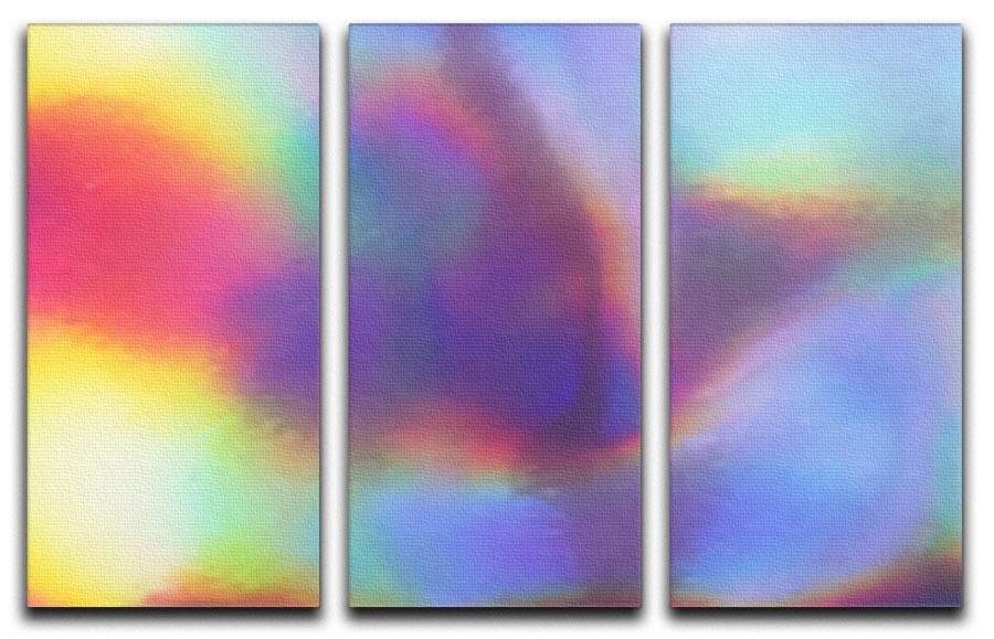 Holographic texture 3 Split Panel Canvas Print - Canvas Art Rocks - 1