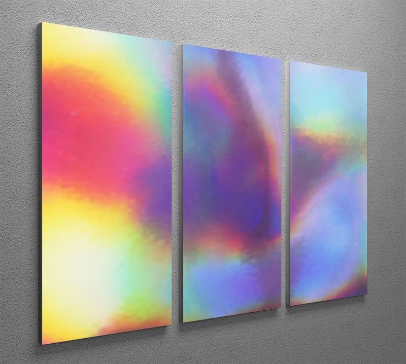 Holographic texture 3 Split Panel Canvas Print - Canvas Art Rocks - 2
