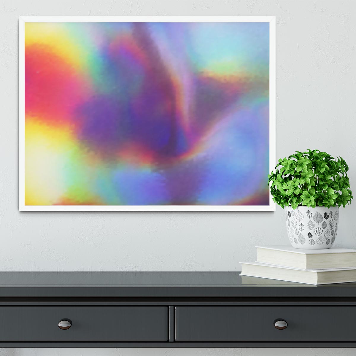 Holographic texture Framed Print - Canvas Art Rocks -6