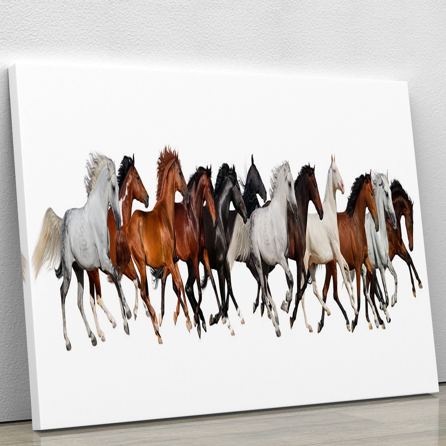 Horse herd Canvas Print or Poster - Canvas Art Rocks - 1