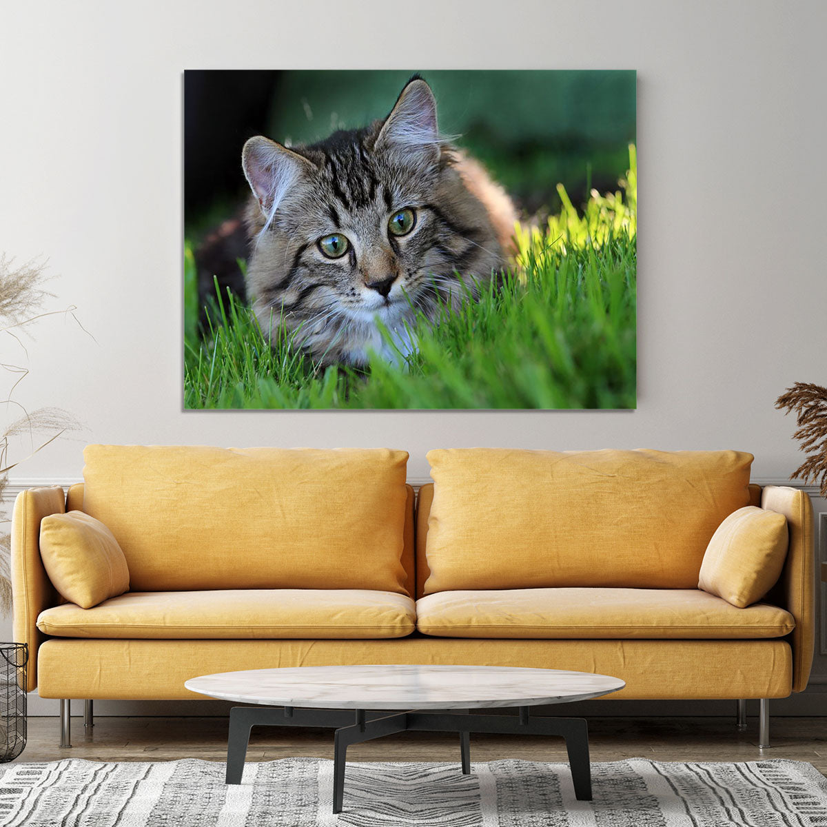 Hunting in the grass Canvas Print or Poster - Canvas Art Rocks - 4