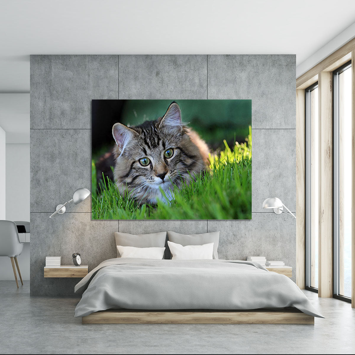 Hunting in the grass Canvas Print or Poster - Canvas Art Rocks - 5