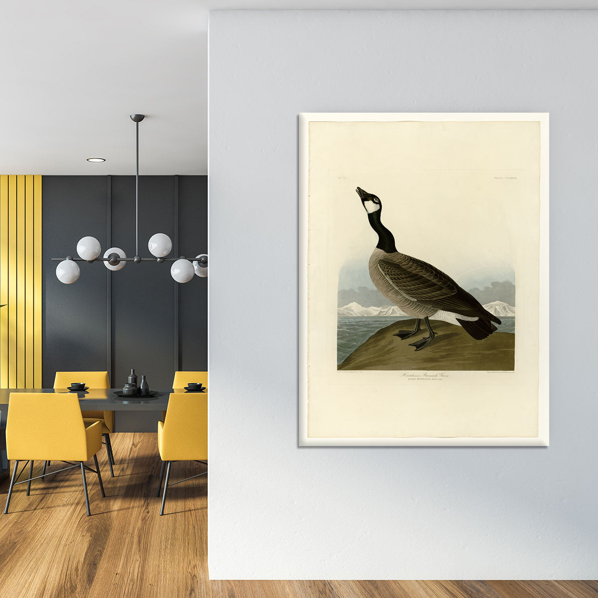 Hutchins Barnacle Goose by Audubon Canvas Print or Poster - Canvas Art Rocks - 4