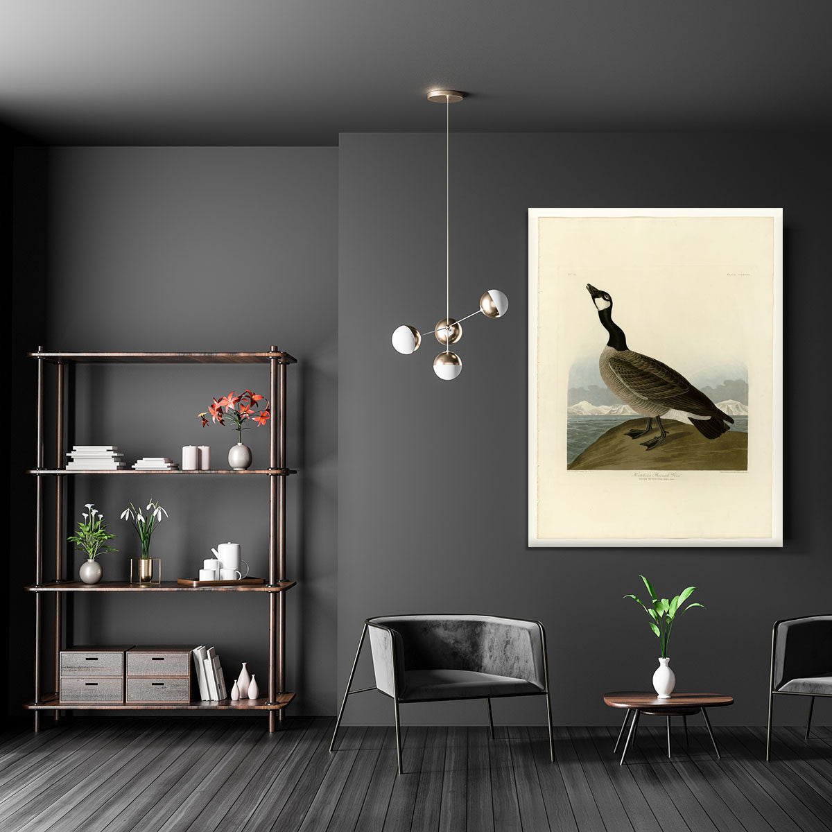 Hutchins Barnacle Goose by Audubon Canvas Print or Poster - Canvas Art Rocks - 5