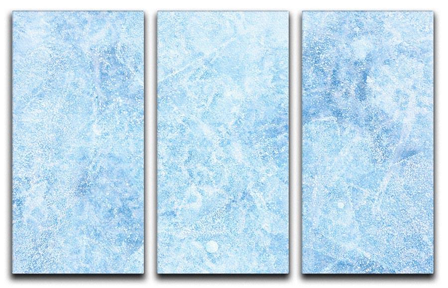 Ice of Baikal lake 3 Split Panel Canvas Print - Canvas Art Rocks - 1